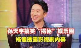 杨迪爆料娱乐圈内娱人,娱乐圈内幕人生百态